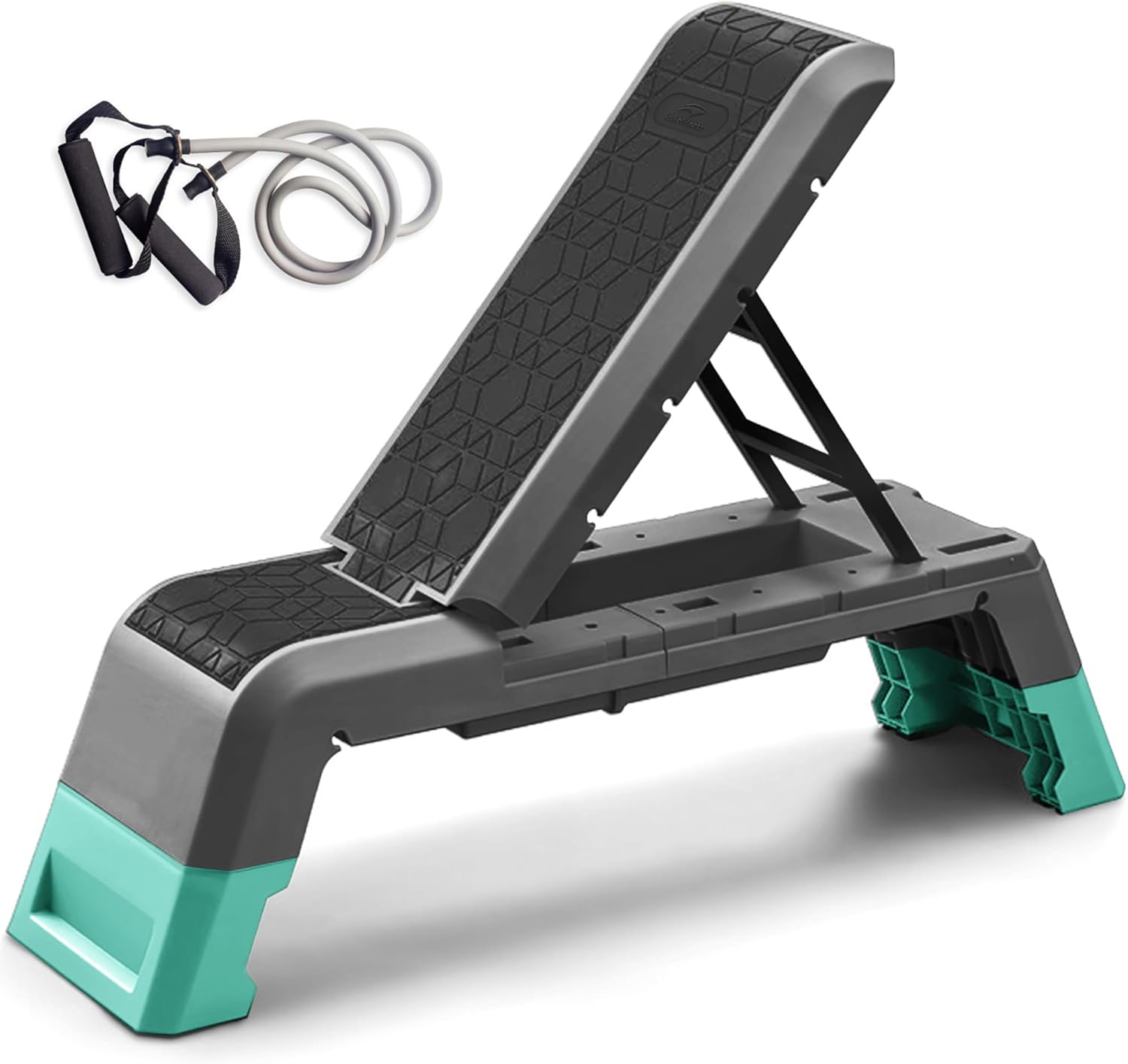LeikeFitness Multifunctional Aerobic Step Deck w/ Dumbbells