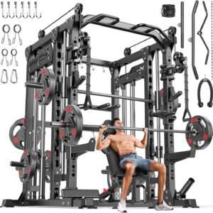 XGSW Smith Machine w/ Cable Crossover for Home Gym