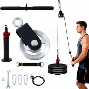 360° Rotating Cable Pulley System for Home Gym