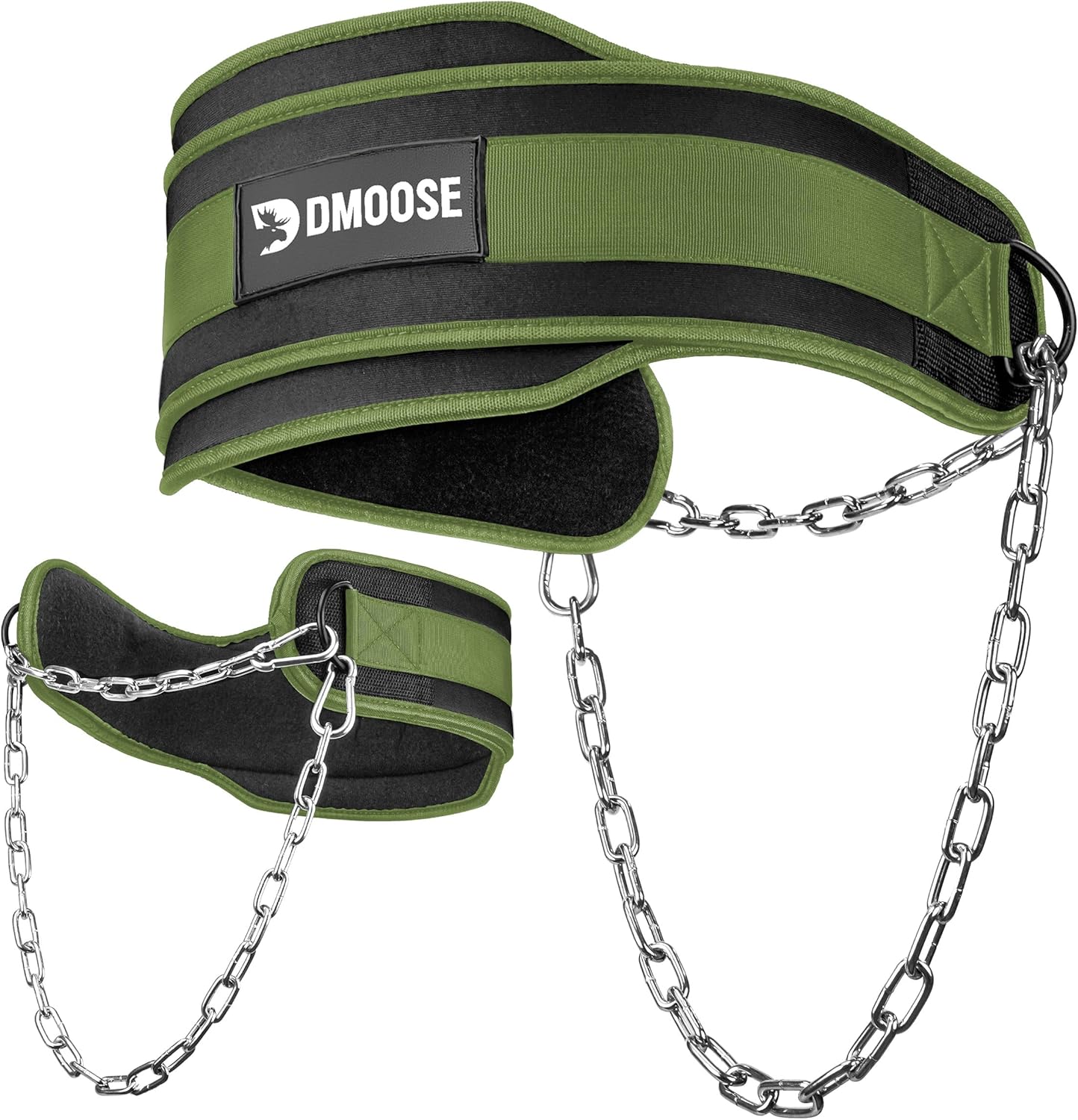 DMoose Dip Belt for Weighted Dips & Pullups – 350lb Chain Belt