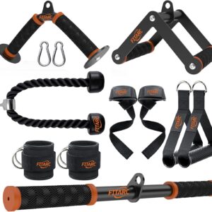 Fitarc 7-Piece Cable Attachment Set for Home Gym