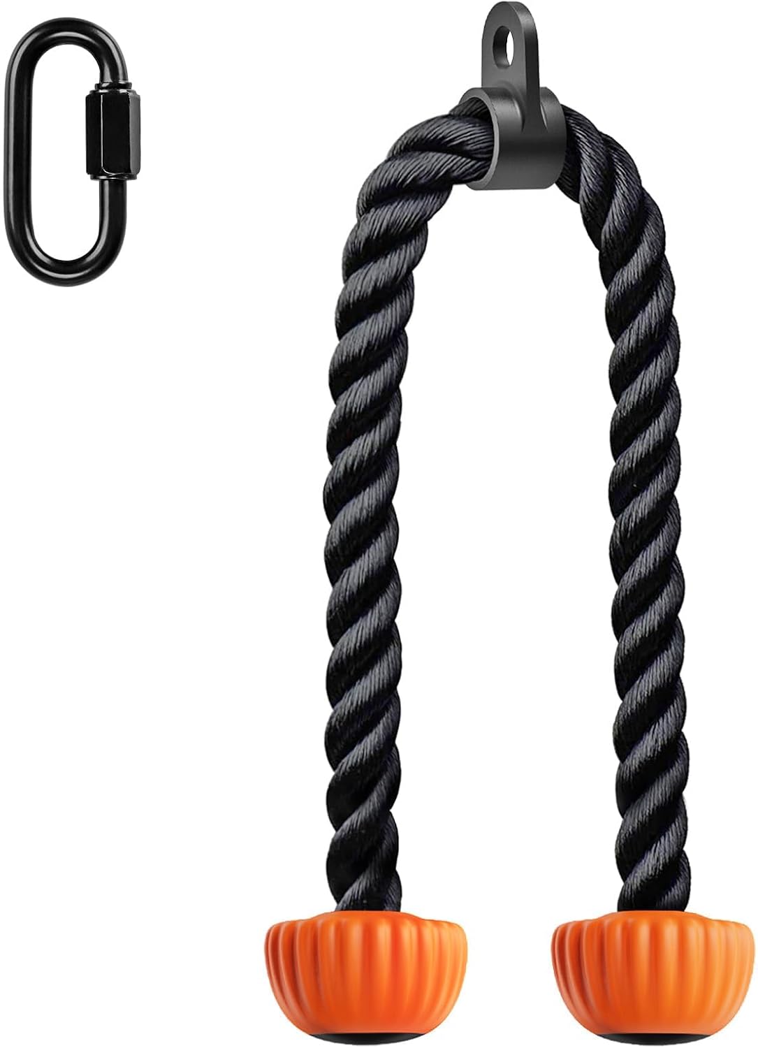 SELEWARE Triceps Rope Gym Attachment 28" & 36" Black/Orange