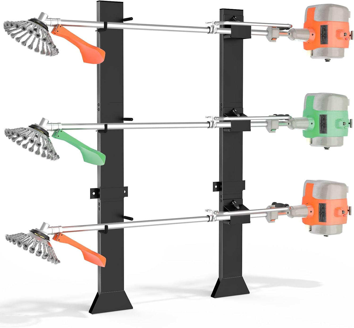 3-Position Weed Eater Rack for Trailer - Heavy-Duty Organizer