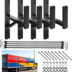 Heavy-Duty Steel Trailer Ladder Rack, 400 lb Capacity