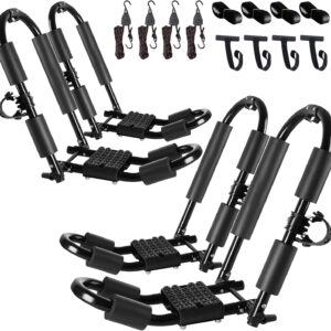 FORWODE Premium Kayak Roof Rack - 2-Pair J-Bar Set