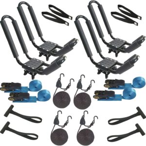 Yima 2-Pack Kayak Roof Rack Carrier - Heavy-Duty