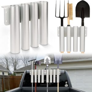 Heavy-Duty 8-Hole Truck Shovel Holder Rack