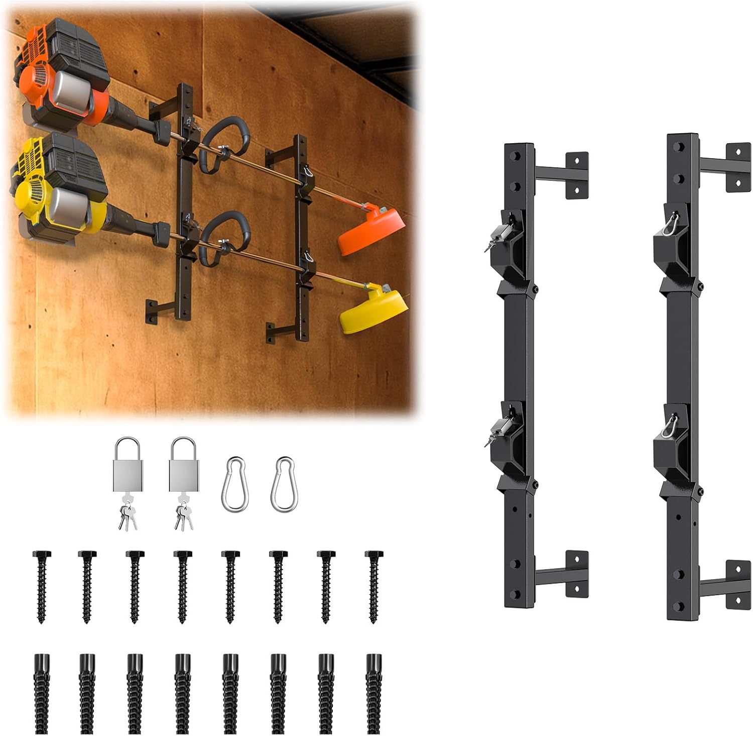 Heavy-Duty Weed Eater Rack for Trailers | SJPULMO