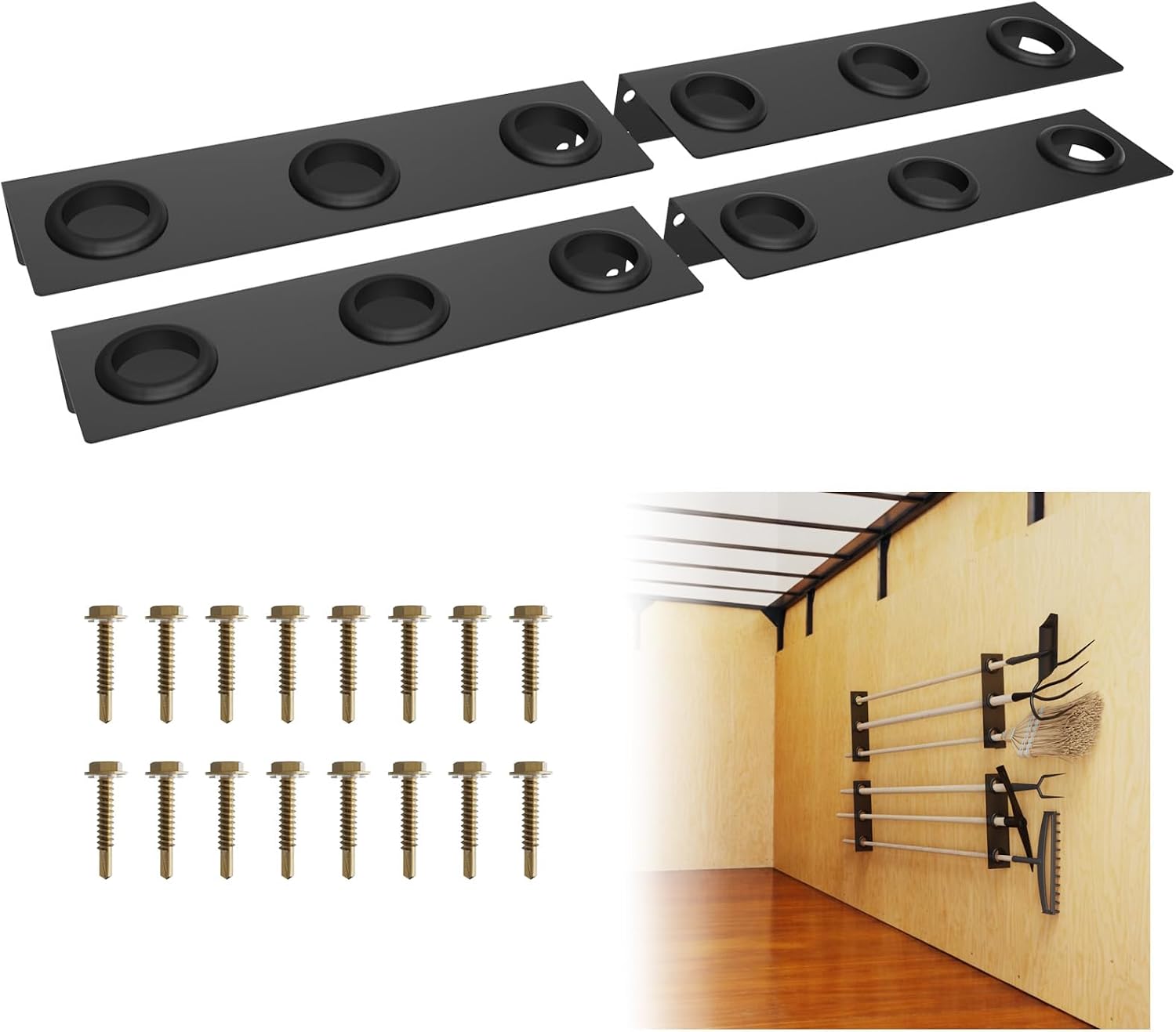Heavy-Duty Trailer Tool Rack, 4-Pc Set