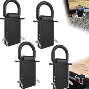 Heavy-Duty D-Ring Tie Downs for Trailers - 4 Pack