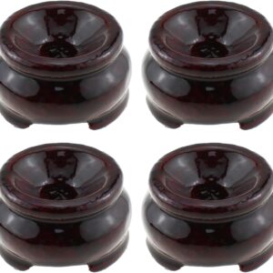 RLECS 4-Piece Wooden Crystal Ball Display Stand
