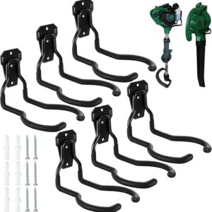 6-Pack Garden Tool Hooks for Heavy Equipment Storage