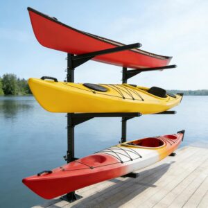 Heavy-Duty 3-Tier Kayak Rack for 3-4 Boats