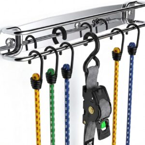 JBscoop Heavy-Duty Tie Down Holder – Wall Mount Organizer