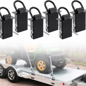6-Pack Trailer Stake Pocket D-Ring Tie Downs, 16,200 lbs