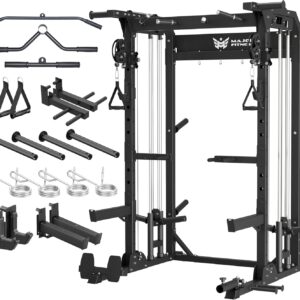 MAJOR FITNESS F22 Power Rack - 1600lbs All-in-One Home Gym