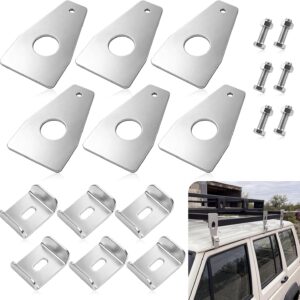6-Pack Roof Rack Gutter Mounts, Galvanized Steel
