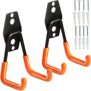 KURUI Heavy-Duty Wall Hooks - Garage Storage 2-Pack