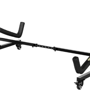 Bonnlo 2-Kayak Freestanding Storage Rack w/Wheels