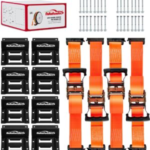 Heavy-Duty Wheel Chock Tie Down Kit (4500lb) - 8-Pack