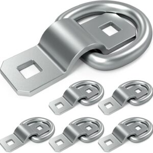 6-Pack 3/8" Heavy-Duty D-Ring Tie Downs, 6000 lbs