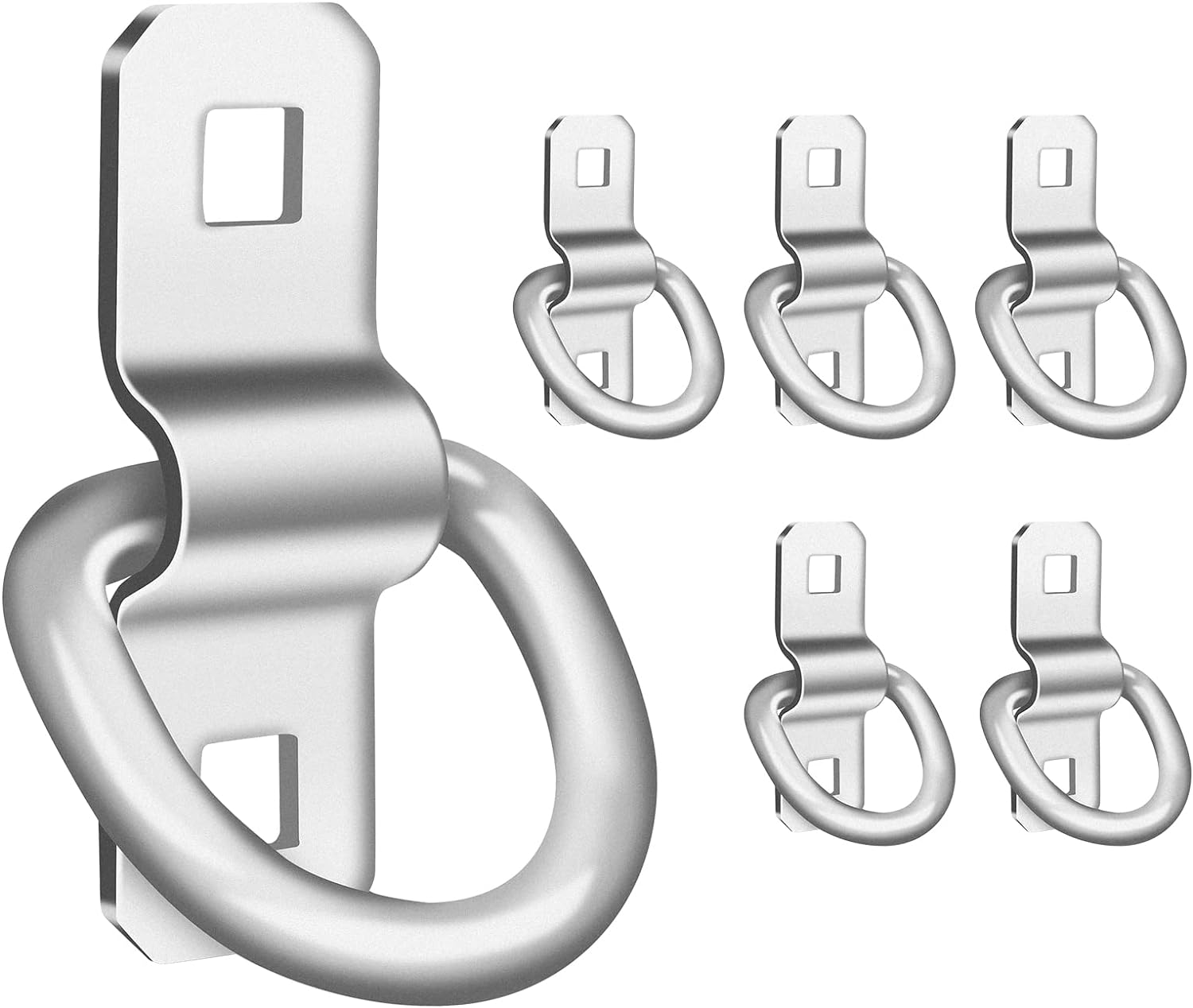 Onesnt Heavy-Duty 3/8" D-Ring Tie Downs - Pack of 6