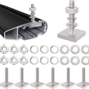 6-Pack M6x30mm Stainless T-Slot Bolts for Roof Racks