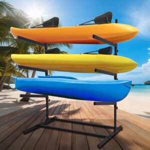 Heavy-Duty 3-Level Kayak Storage Rack - Asunrise