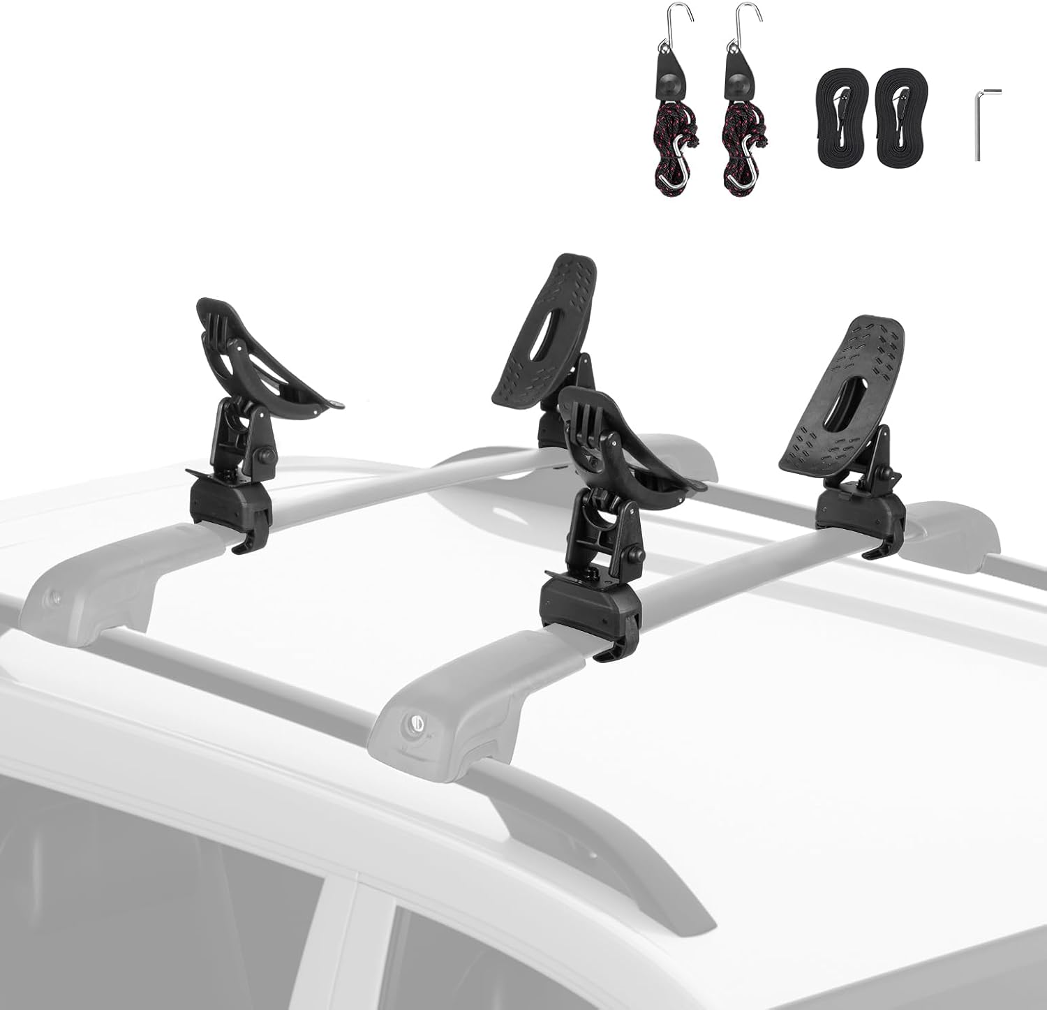 JOYTUTUS Kayak Roof Rack Saddles – Secure Carrier Kit