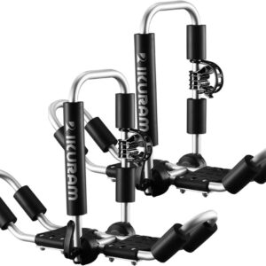Aluminum Kayak Roof Rack - 4-in-1 Universal Folding J-Style