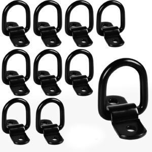 CAVO 6-Pack 1/4" Heavy-Duty D-Ring Tie Down Anchors, 2400 lbs