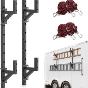 YZONA Heavy-Duty Side Mount Ladder Rack for Trailers