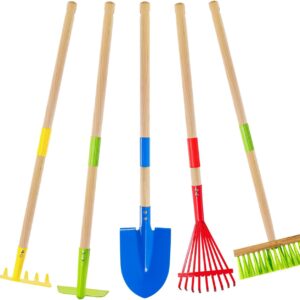 Theefun Kids Garden Tool Set – 5-Piece Gardening Set for Kids