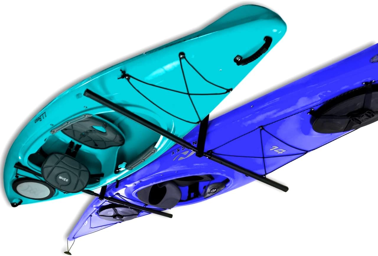 StoreYourBoard Adjustable Kayak Ceiling Rack – Hi Port 2 Garage Storage