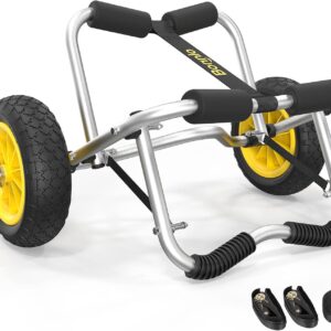 Bonnlo Kayak Cart & Dolly – Foldable with Ratchet Straps