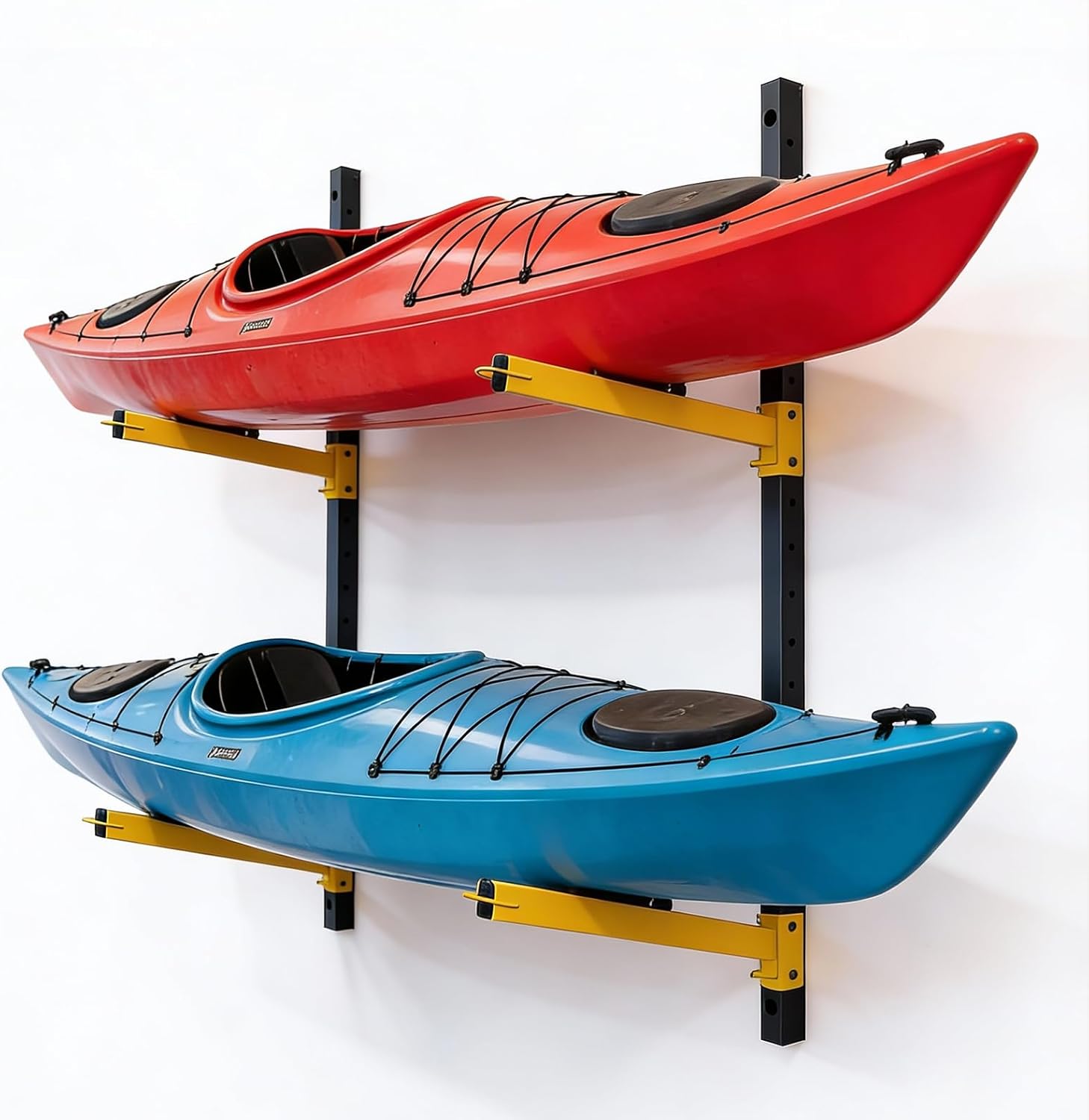 Heavy Duty Wall Mount Kayak Rack - Adjustable Storage Hanger