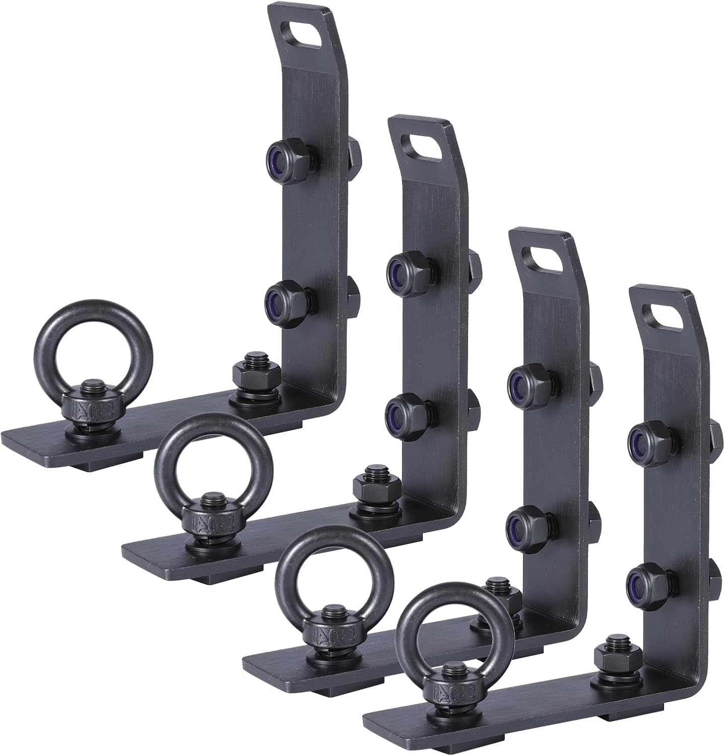 Heavy-Duty T-Slot Load Stops, 4-Pack Stainless Steel