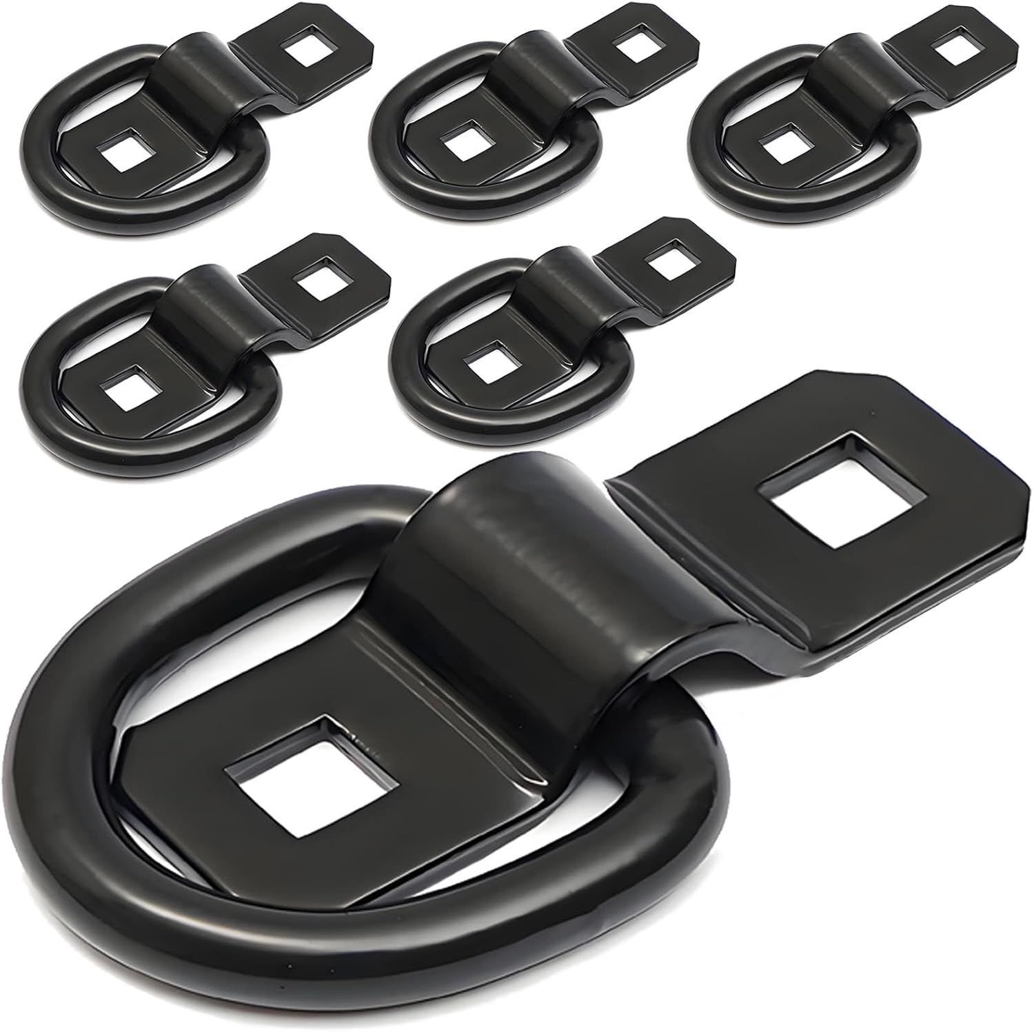 Heavy-Duty D Ring Tie Downs 6-Pack, 6000 lbs Each