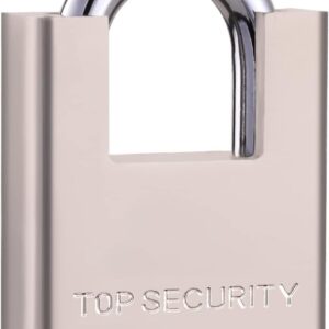 Heavy-Duty 4-Key Padlock, Brass, 10mm