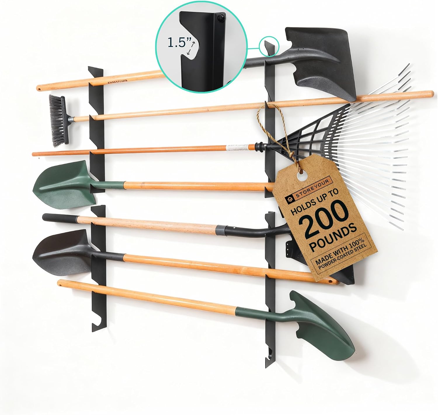 StoreYourBoard Tool Organizer - Wall Mount Garage Storage Rack