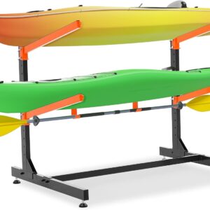 Heavy-Duty Kayak Storage Rack – Freestanding 2-Level Stand