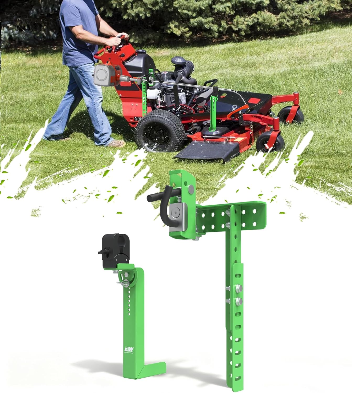 ELITEWILL Weed Trimmer Rack for Mowers