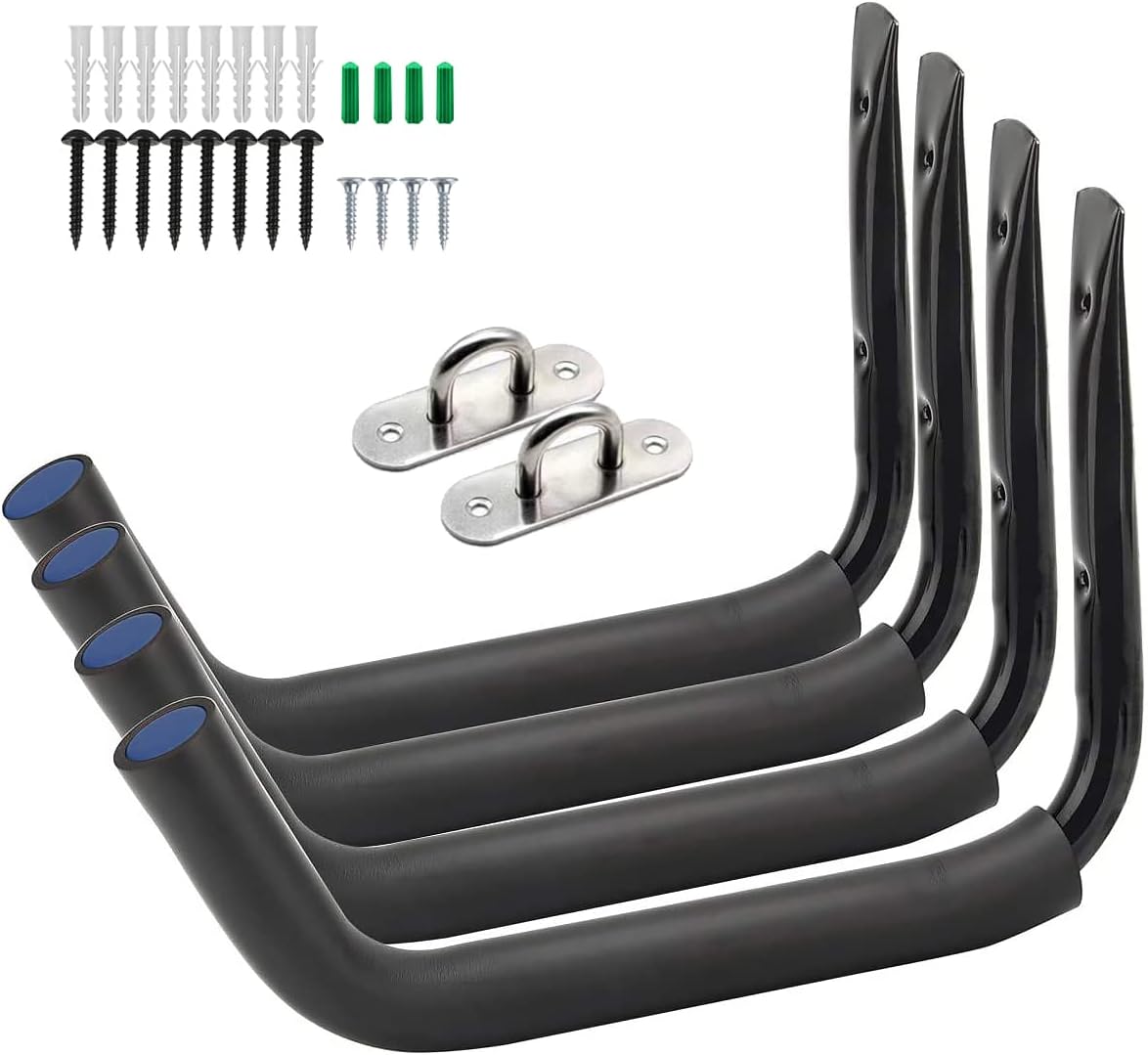 Heavy-Duty Kayak Rack Wall Mount Storage Hooks