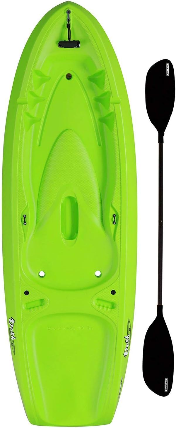 LIFETIME Dash 66 Youth Kayak – Lime Green (Paddle Included)