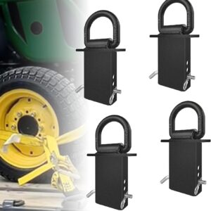 HLMOptimo 4-Pc Heavy-Duty Stake Pocket Tie-Down Set