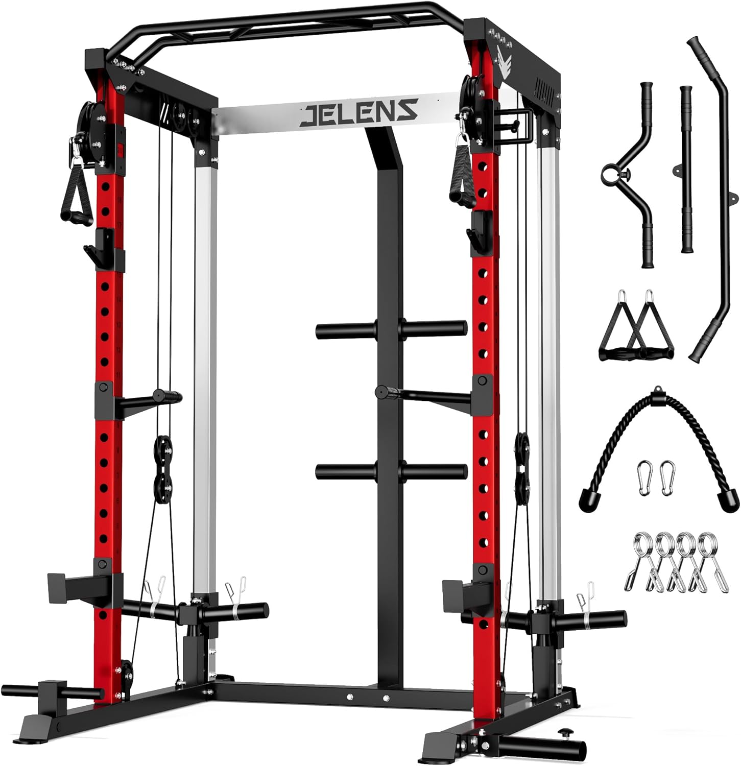 JELENS C21 Power Cage – Dual Pulley Home Gym Machine