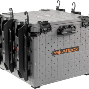 YakAttack BlackPak Pro 16" Fishing Crate – Battleship Grey