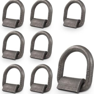 1/2" Heavy-Duty Weld-On D-Ring Tie Down (8-Pack)