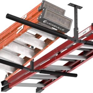 TRUSOON Double Kayak & Ladder Ceiling Rack, 200 lbs