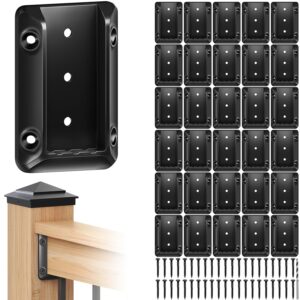 30-Pc Deck Rail Brackets for Wooden Fences & Stairs